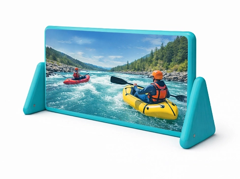 Надувной мобильный рекламный экран, стенд, щит, ролап для выставок, мероприятий, кинотеатр