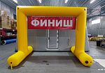 Фотография Надувная Прямоугольная Арка с Т - образной опорой «Старт, Финиш» герметичная без поддува из ПВХ ТаймТриал