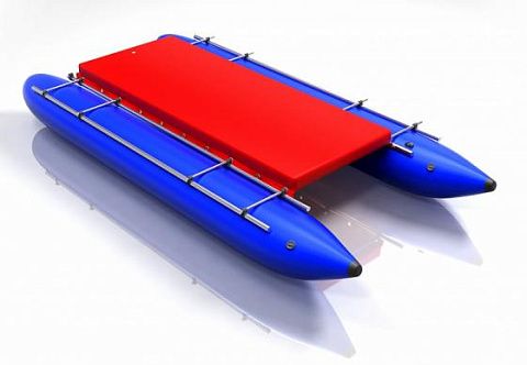 Надувная палуба для катамарана из AirDeck (Drop Stitch)