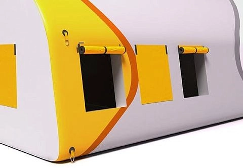 Пневмокаркасный надувной модуль (палатка) для отдыха после спортивных соревнований