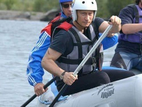 Президент России Путин В.В. на рафте TimeTrial