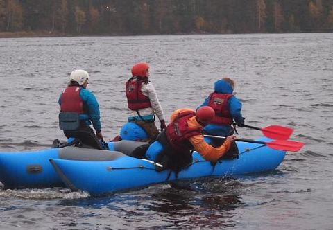 "КАТАРАФТ" - надувной сплавной катамаран с надувной рамой для сплава "КАТАРАФТ" - надувной сплавной катамаран с надувной рамой для сплава