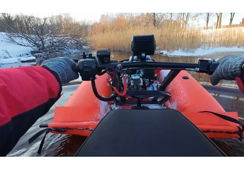 “НеМуму” - надувная страховочная система для мотобуксировщиков и мотособак