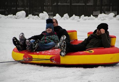 "ТАНДЕМ" - буксируемая надувная двойная ватрушка из ПВХ