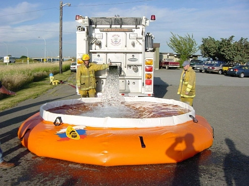 Надувной бассейн или мягкий бескаркасный резервуар РБ для воды из ПВХ