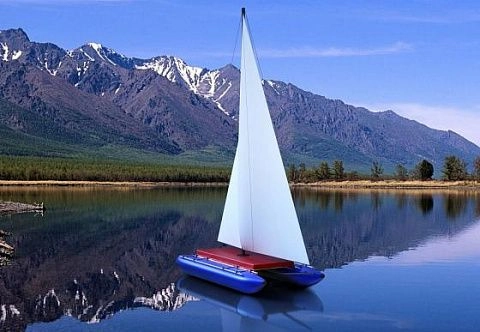 Надувная палуба для катамарана из AirDeck (Drop Stitch)