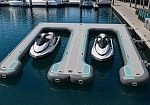 Фотография Надувной причал (понтон, пирс, пристань) из AirDeck (воздушная палуба) для гидроцикла, швертбота из ткань AirDeck ПВХ (воздушная палуба) ТаймТриал