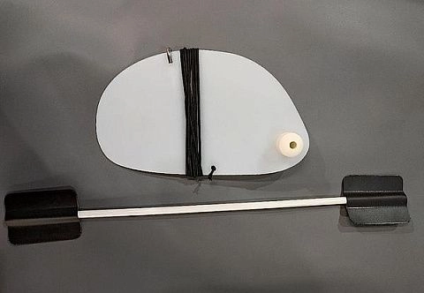 Курсовой стабилизатор на надувную байдарку, пакрафт. Съемный и регулируемый