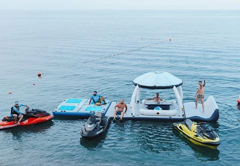 Надувная беседка для отдыха на воде - Комбо