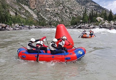 Надувной буй ПВХ для водных спортивных соревнований по рафтингу