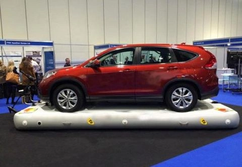 Плавучая надувная платформа (док) из AirDeck для авто, другой техники