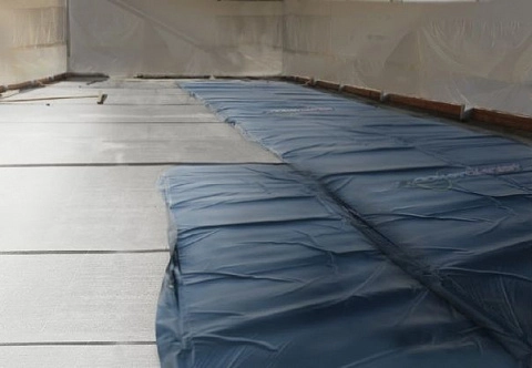 Утепленные термоматы для прогрева бетона. Термомуфты для грунта