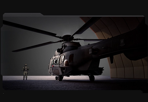 Надувной мобильный ангар для специальных и военных задач быстровозводимый