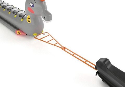 Жесткая сцепка для снегохода, квадроцикла для буксировки банана, санок