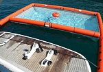 Надувной бассейн для купания в открытом море (понтонный) 