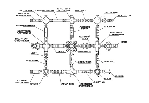 Надувной развлекательный аквапарк «МУЛЬТИ ЗОНА»