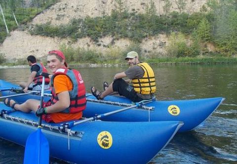 &quot;К-500&quot; - надувной туристический сплавной катамаран для сплава