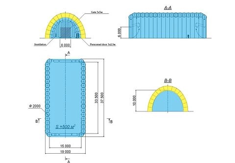 Надувной пневмокаркасный спортзал