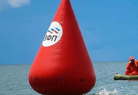 Яхтенный гоночный знак самонадувающийся (надувной буй) из ПВХ