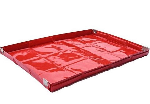 Защитный складной поддон ПВХ бескаркасный складной