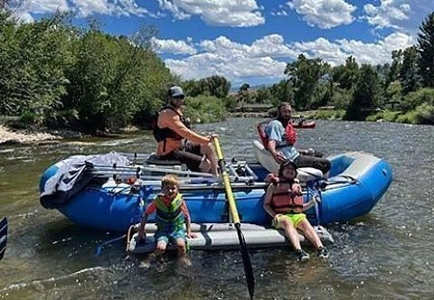 Надувная откидная платформа для купания к яхте, катеру, рафту для отдыха