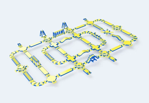 Надувной развлекательный аквапарк «МЕГА ПАРК»