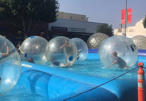 «АКВАЗОРБ» - аттракцион водный шар прозрачный надувной из прочной ТПУ 0.7 мм