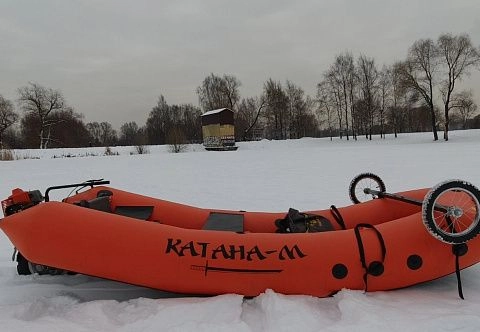 «КАТАНА-М» - надувные мотосани, безопасное самоходное средство передвижения по льду, снегу, воде