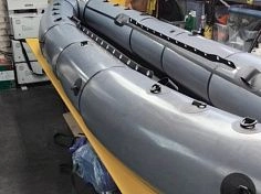 Фотография "ФИШКАЯК EVO LIGHT" - легкая надувная рыболовная байдарка-пакрафт из ТПУ для рыбалки из ткань ТПУ (TPU) 210D ТаймТриал