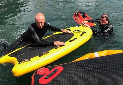 Надувные спасательные сани для гидроцикла для буксировки людей