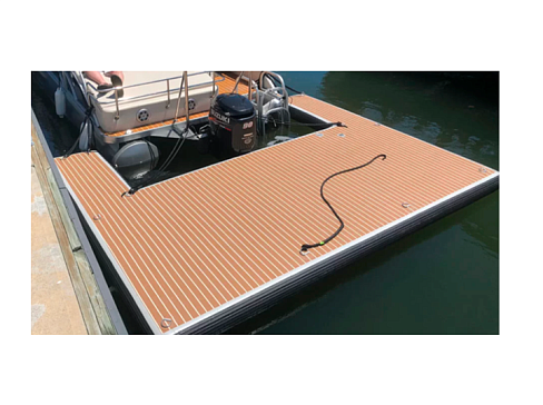 Надувной плот-платформа для отдыха рядом с катером, яхтой, лодкой