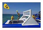 Фотография Надувная водная батутная волейбольная площадка из ПВХ ТаймТриал