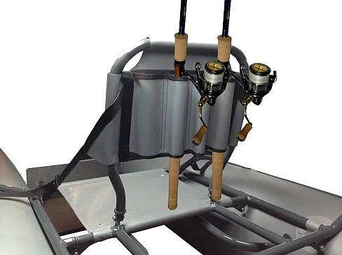 Держатель для удочек на спинку сиденья лодки. Удочкодержатель