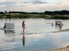 Фотография Профессиональные надувные ворота для водного поло из ткань ПВХ ТаймТриал