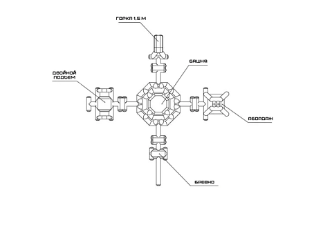 Надувной развлекательный аквапарк «Зона приключений»