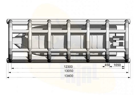 Надувной плавучий ангар для яхты и катера WATERWAYS