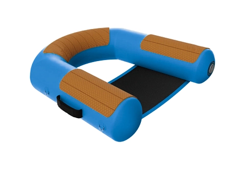 Надувное кресло бескаркасное для отдыха на воде