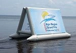 Фотография Надувные рекламные плавающие конструкции (щиты) для суши, воды из ПВХ (PVC) ТаймТриал