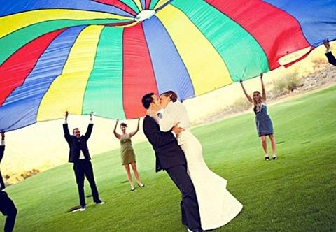 Надувная детская игра-купол «Парашют»