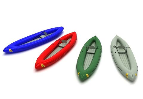 &quot;ВАРВАР ЛАЙТ-380&quot; - одноместный надувной каяк (байдарка) из ТПУ с надувным дном с самоотливом