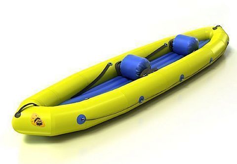 &quot;ЭКШН-335&quot; - одноместная надувная лодка ПВХ или ТПУ с надувным дном с самоотливом (НДНД) для сплавов, рафтинга