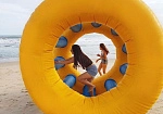 Фотография "БЕЛИЧЬЕ КОЛЕСО" - водный надувной аттракцион из ПВХ (PVC) ТаймТриал