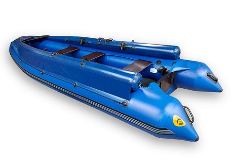 "УРАН-460Ф" - надувная моторная лодка Кабот с фальшбортом ПВХ с транцем под мотор, с надувным дном НДВД
