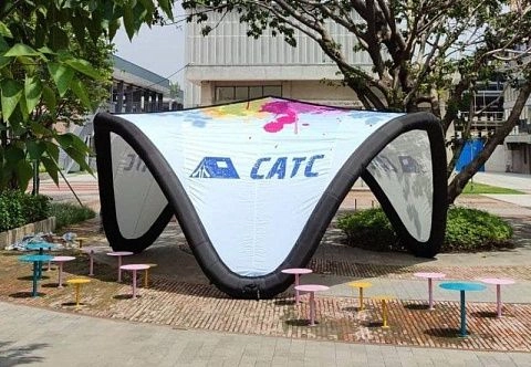 Надувной шатер для мероприятии с герметичным пневмокаркасом