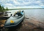 Фотография "УРАН-550" - надувная моторная лодка Кабот ПВХ с транцем под мотор, с надувным дном НДВД из ткань ПВХ (PVC) ТаймТриал