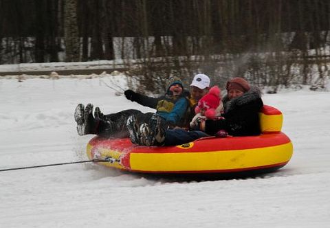 "ТАНДЕМ" - буксируемая надувная двойная ватрушка из ПВХ