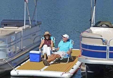 Надувная платформа (пирс, пристань) AirDeck для активного отдыха на воде