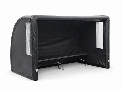 Надувное герметичное мобильное защитное укрытие (шатер, палатка) для игроков, футболистов от дождя и снега