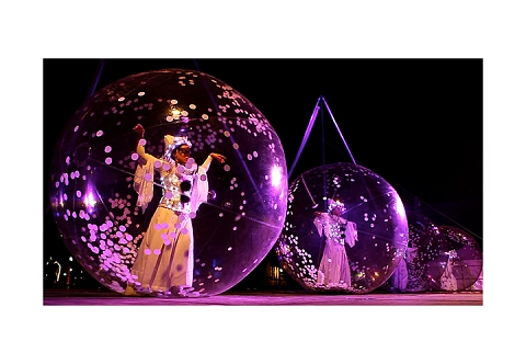 Прозрачный шар для танцев из прочной ТПУ пленки 0.7 мм