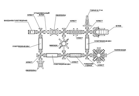Надувной развлекательный аквапарк «СУПЕРГЕРОЙ»